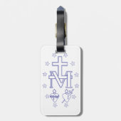 Étiquette À Bagage Médaille de Notre-Dame des Grâces (Dos Vertical)