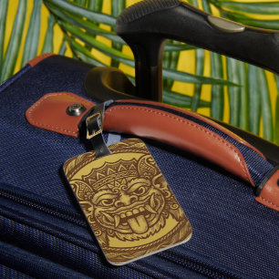 Étiquette À Bagage Médaille du Barong couronné