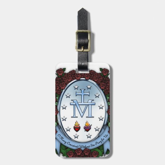 Étiquette À Bagage Médaille miraculeuse 2 (Devant Vertical)
