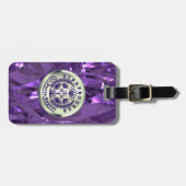 Étiquette À Bagage Médaillon d'argent du scrapbooker ’Couper la répét (Devant horizontal)