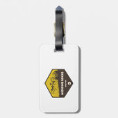 Étiquette À Bagage Medicine Rocks State Park Montana (Dos Vertical)