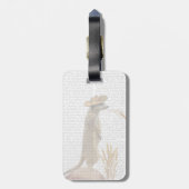 Étiquette À Bagage Meerkat Cowboy (Dos Vertical)