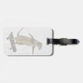 Étiquette À Bagage Meerkat sur la planche à roulettes 2 (Dos horizontal)