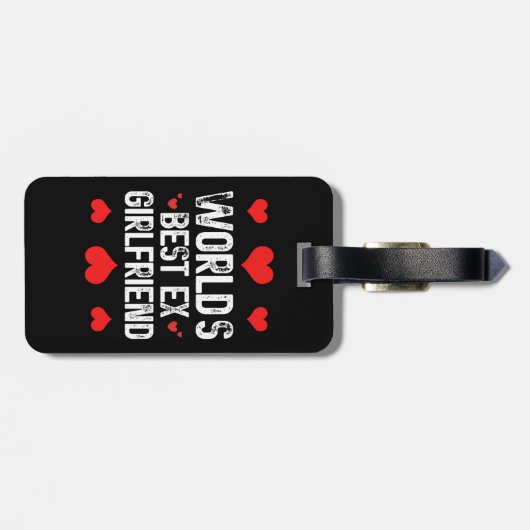 Étiquette À Bagage Meilleur Ex Girlfriend du monde mignonne Cool de p (Dos horizontal)