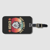 Étiquette À Bagage Meilleur papa husky jamais Ultimate Love Bond chie (Devant Horizontal)