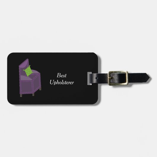 Étiquette À Bagage Meilleur Upholsterer (Devant horizontal)