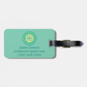 Étiquette À Bagage Meilleure étiquette faite sur commande de bagage (Dos horizontal)