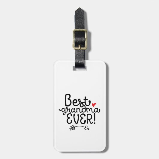 Étiquette À Bagage Meilleure grand-mère de grand-mère (Devant Vertical)