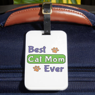 Étiquette À Bagage Meilleure maman de chat de tous les temps