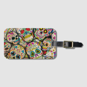 Étiquette À Bagage Meilleure vente Motif crâne sucre