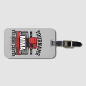 Étiquette À Bagage Mélange d'arts martiaux AJOUTER LE NOM MIXED MARTI (Devant Horizontal)