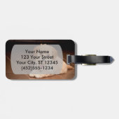 Étiquette À Bagage Mélange de caniche de bébé ou chiot maltais de (Dos horizontal)