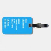 Étiquette À Bagage Mélange hawaïen de coucher du soleil d'ananas de (Dos horizontal)