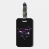 Étiquette À Bagage Mélange rétro (Dos Vertical)