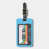 Étiquette À Bagage Mélanger la cassette rétro de bande (Devant Vertical)