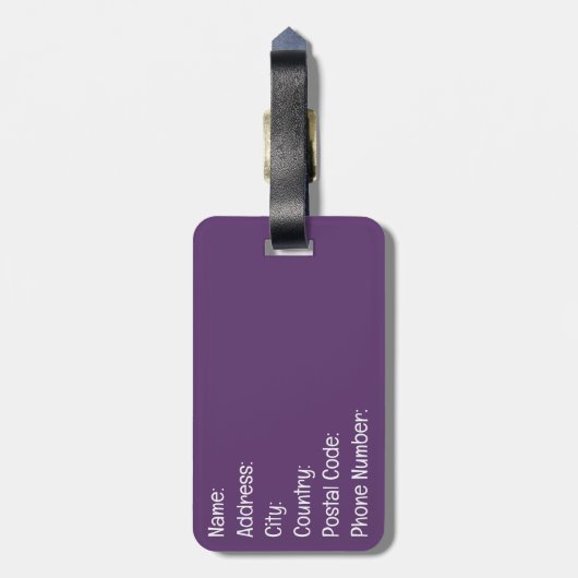 Étiquette À Bagage Mélangons-le. (Dos Vertical)