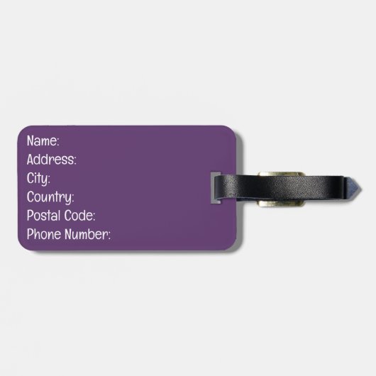 Étiquette À Bagage Mélangons-le. (Dos horizontal)