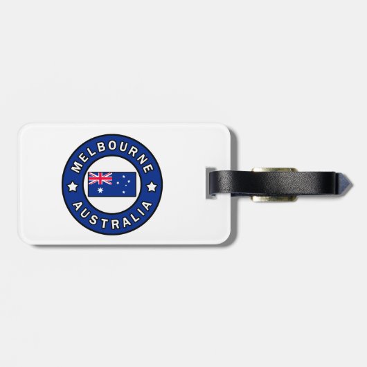 Étiquette À Bagage Melbourne Australie (Dos horizontal)