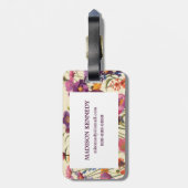 Étiquette À Bagage Melody et Orange Poppy (Dos Vertical)
