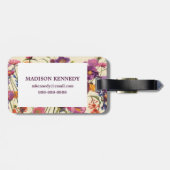 Étiquette À Bagage Melody et Orange Poppy (Dos horizontal)