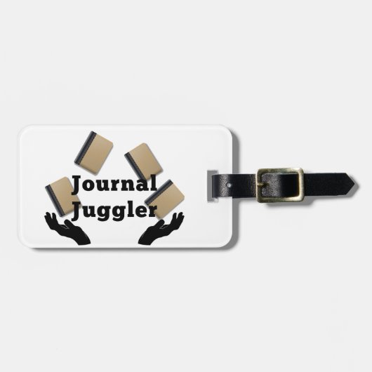 Étiquette À Bagage Meneuse de journal (Devant horizontal)