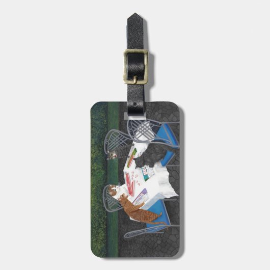 Étiquette À Bagage Meowjongg (Devant Vertical)