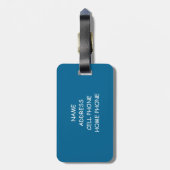 Étiquette À Bagage Meowjongg (Dos Vertical)