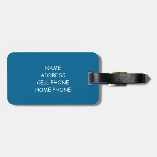 Étiquette À Bagage Meowjongg (Dos horizontal)