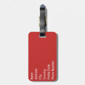 Étiquette À Bagage Meowy Catmas (Dos Vertical)