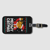 Étiquette À Bagage Meowy Catmas (Devant Horizontal)