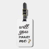Étiquette À Bagage M'épouseras-tu ? (Devant Vertical)