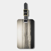 Étiquette À Bagage Mer B&W à Hawaï (Devant Vertical)