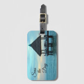 Étiquette À Bagage Mer Beach Hut (Devant Vertical)