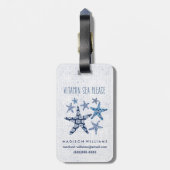 Étiquette À Bagage Mer côtière de vitamine de l'art | svp (Dos Vertical)