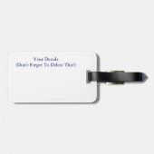 ÉTIQUETTE À BAGAGE MER ET ROCHERS (Dos horizontal)