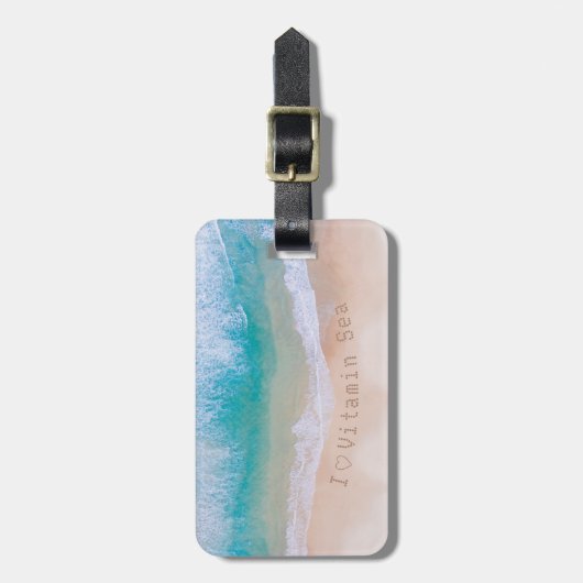 Étiquette À Bagage Mer vitaminé (Devant Vertical)