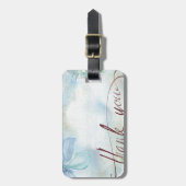 Étiquette À Bagage Merci (Devant Vertical)