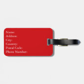 Étiquette À Bagage Merci (Dos horizontal)