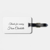 Étiquette À Bagage merci de venir ajouter un message texte (Dos horizontal)