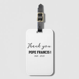 Étiquette À Bagage Merci, le pape François ! décédé Wind Chime