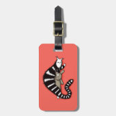 Étiquette À Bagage Mère de chat protège son mignonne Kitty (Devant Vertical)