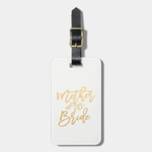 Étiquette À Bagage Mère de la mariée / Calligraphie Voyage