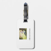 Étiquette À Bagage Mère fille photo de famille ajouter nom image text (Dos Vertical)