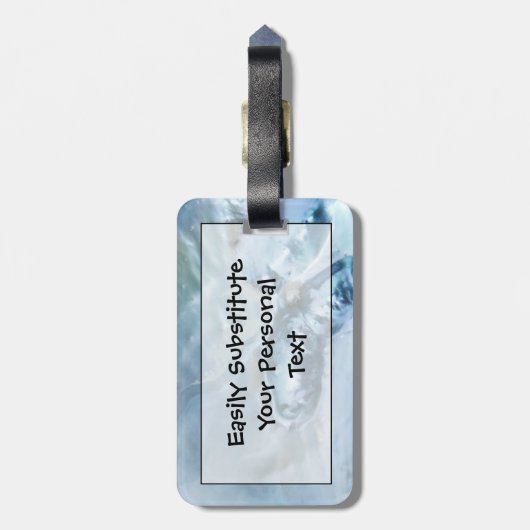 Étiquette À Bagage Mère perle malaisienne sauvage (Dos Vertical)