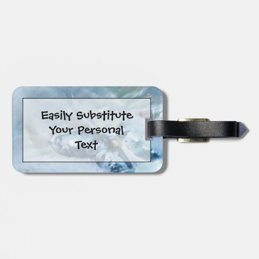 Étiquette À Bagage Mère perle malaisienne sauvage (Dos horizontal)