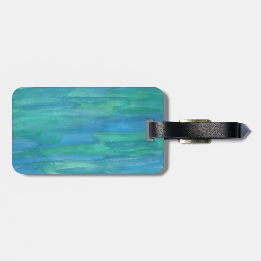 Étiquette À Bagage Mère Terre Abstraite (Dos horizontal)