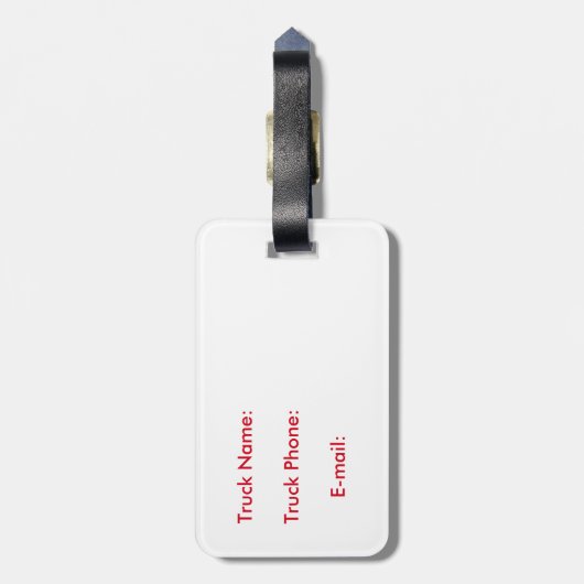 Étiquette À Bagage Mère Trucker drôle et cool par Storeman (Dos Vertical)