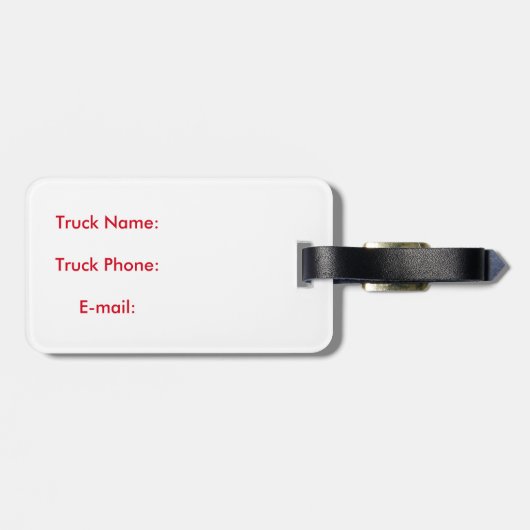 Étiquette À Bagage Mère Trucker drôle et cool par Storeman (Dos horizontal)