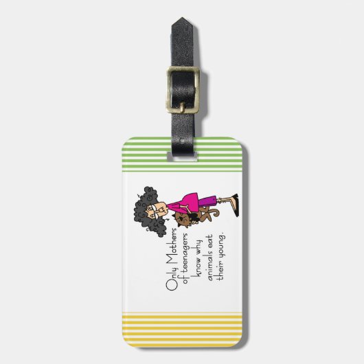 Étiquette À Bagage Mères des adolescents (Devant Vertical)
