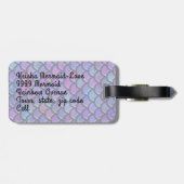 Étiquette À Bagage mermaid (Dos horizontal)